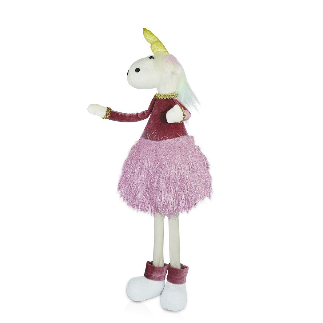 Licorne tissu décoratif idée cadeau art. 234049 50 cm de haut Pâques