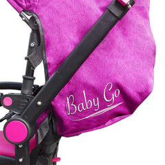 Tricycle modulaire réversible BabyGo siège en cuir lumières sons face à maman
