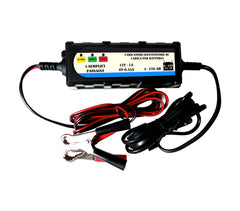 AllRide 487373 Chargeur de batterie et mainteneur 6 12V 1A Gel et plomb