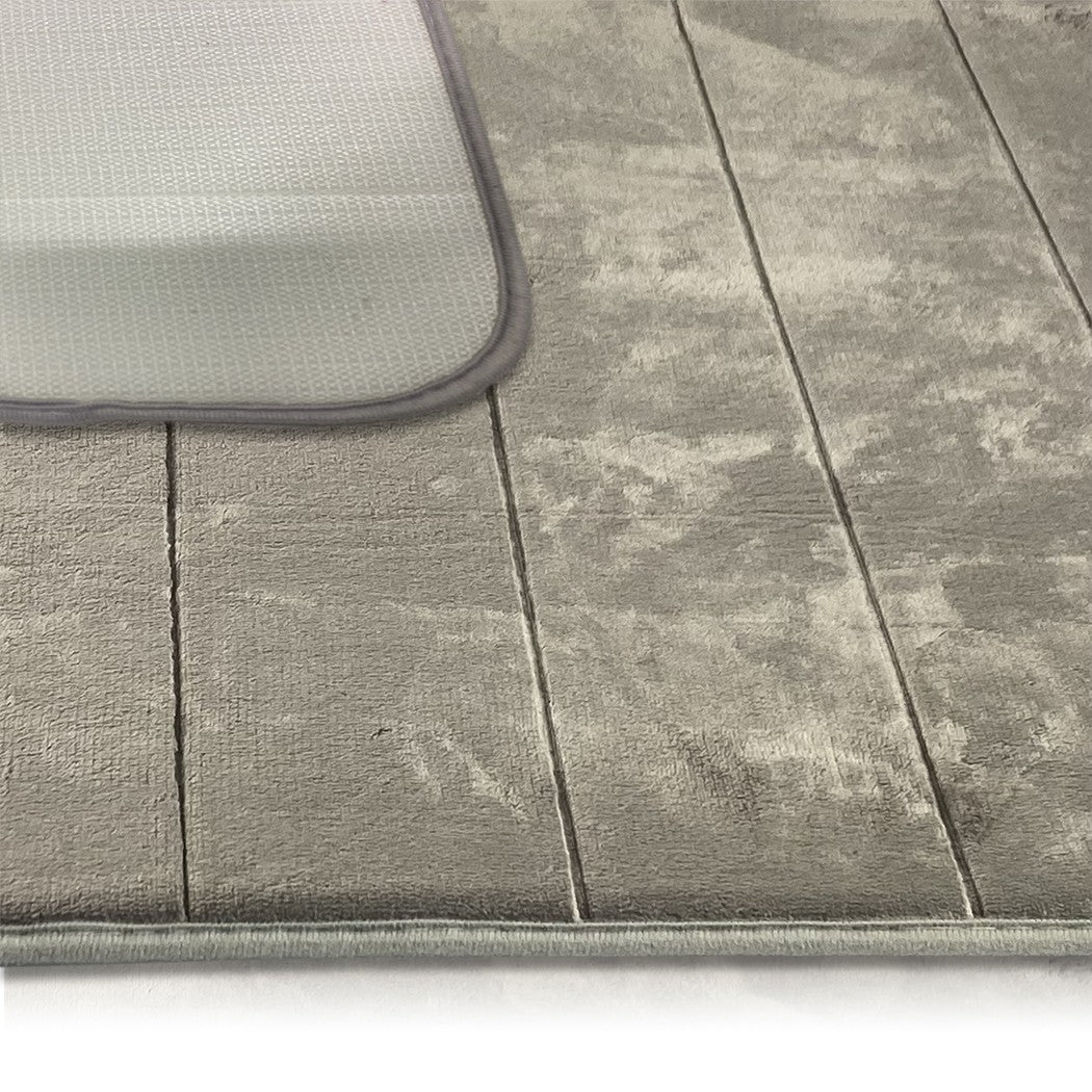 Tapis multi-usage effet daim art. 408261 fond antidérapant dim.50x80 cm