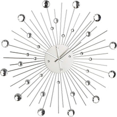 Horloge murale en métal 793165 50cm étoile de cristal Décoration maison
