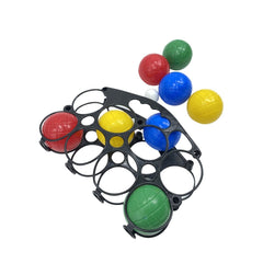 Jeu de pétanque 8 boules 4 couleurs différentes en plastique 010637 boule blanc
