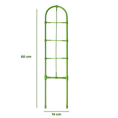 Support en forme de tronc 395158 Cadre plantes grimpantes de bricolage 60x14 cm