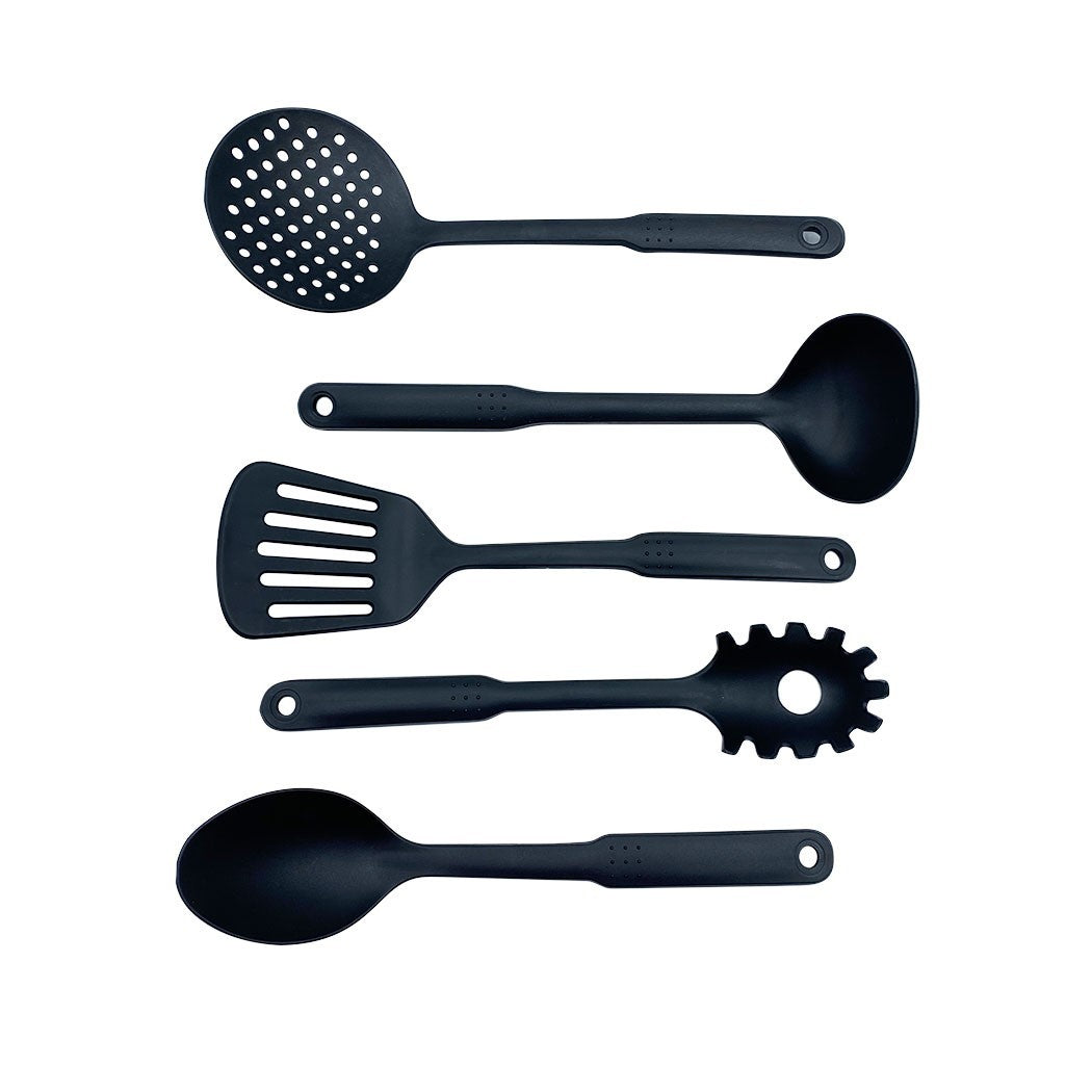 Batterie 14 pcs DGBAVARIA 255019 casseroles poêles en pierre avec louches NOIR