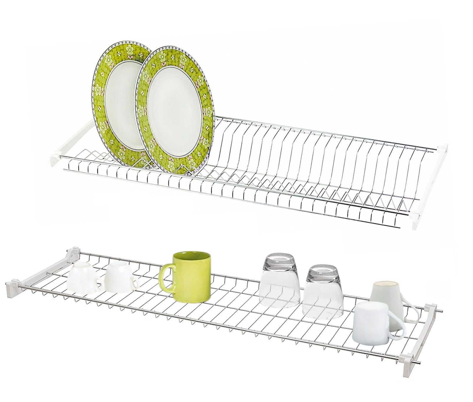 Etagère égouttoir 13902 placard en acier inoxydable 86cm verres vaisselles