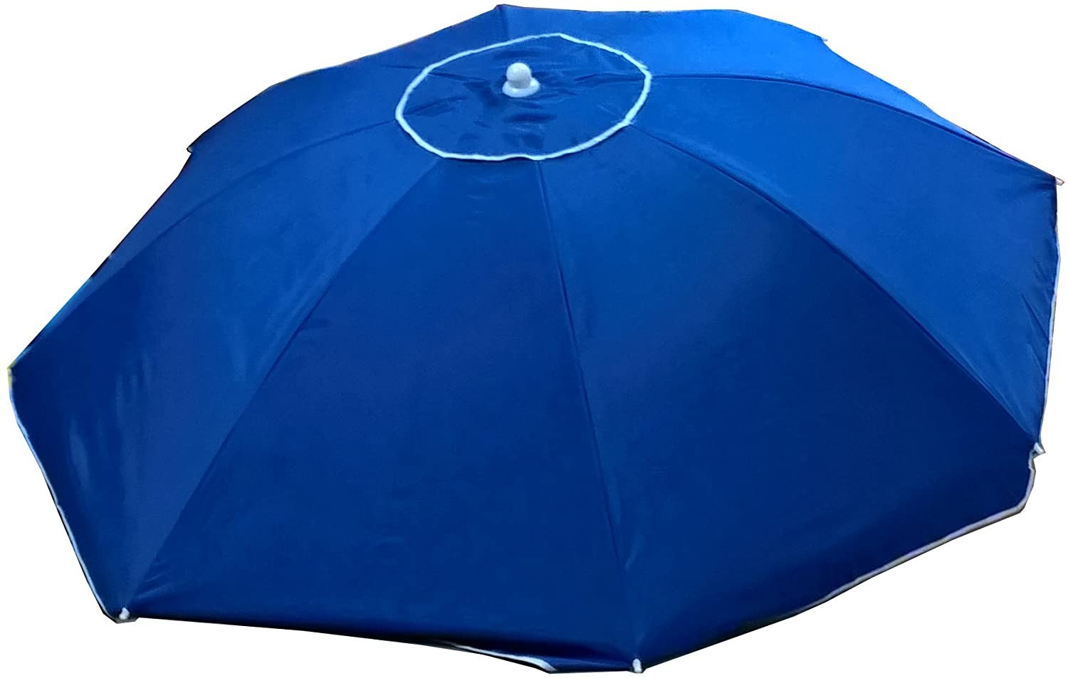 Parasol de plage rond Cayman DIM001 115 x 160 cm avec tige et coupe-vent BLUE