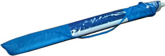 Parasol de plage rond Cayman DIM001 115 x 160 cm avec tige et coupe-vent BLUE