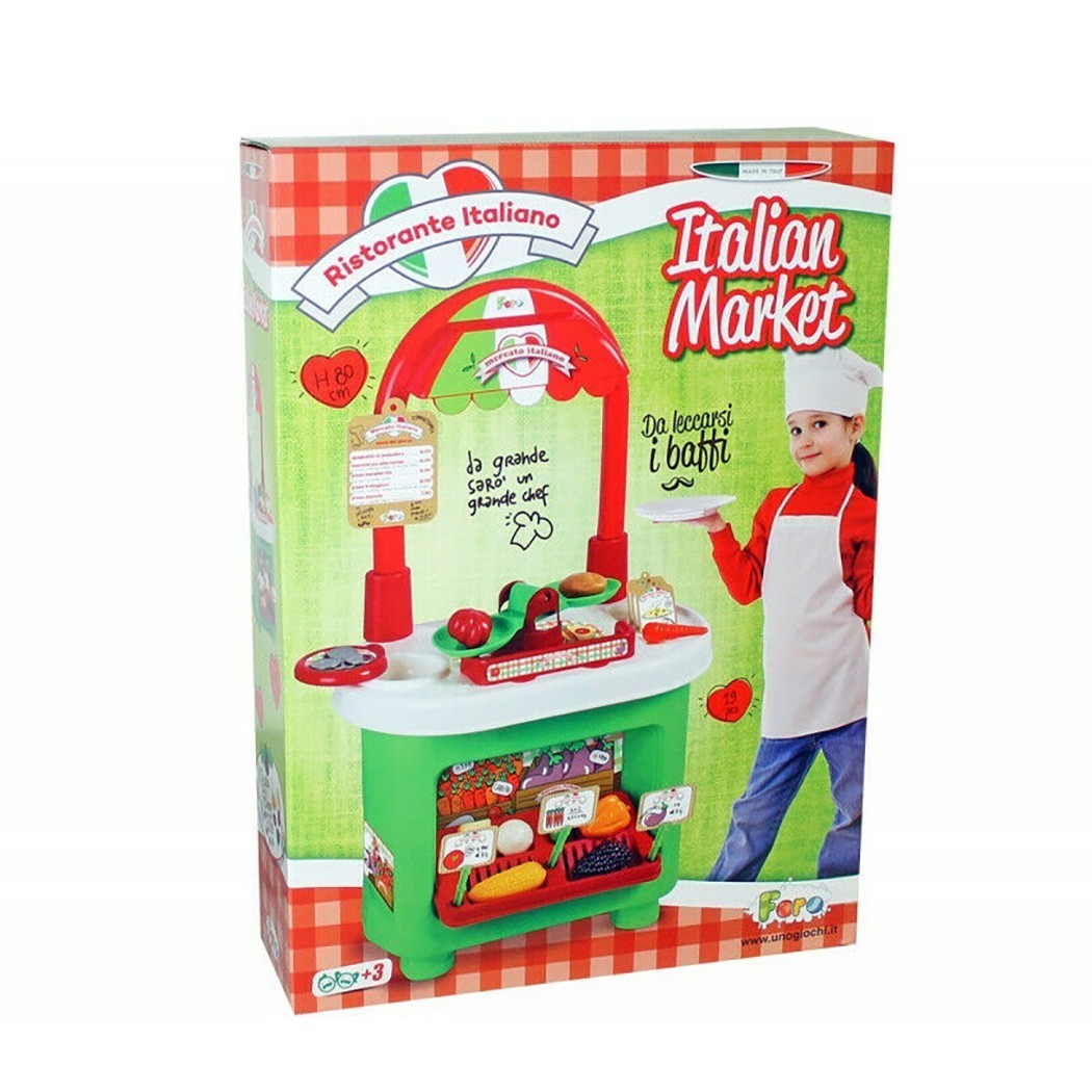 414606 Restaurant du marché italien de 80cm de haut avec balances et accessoires