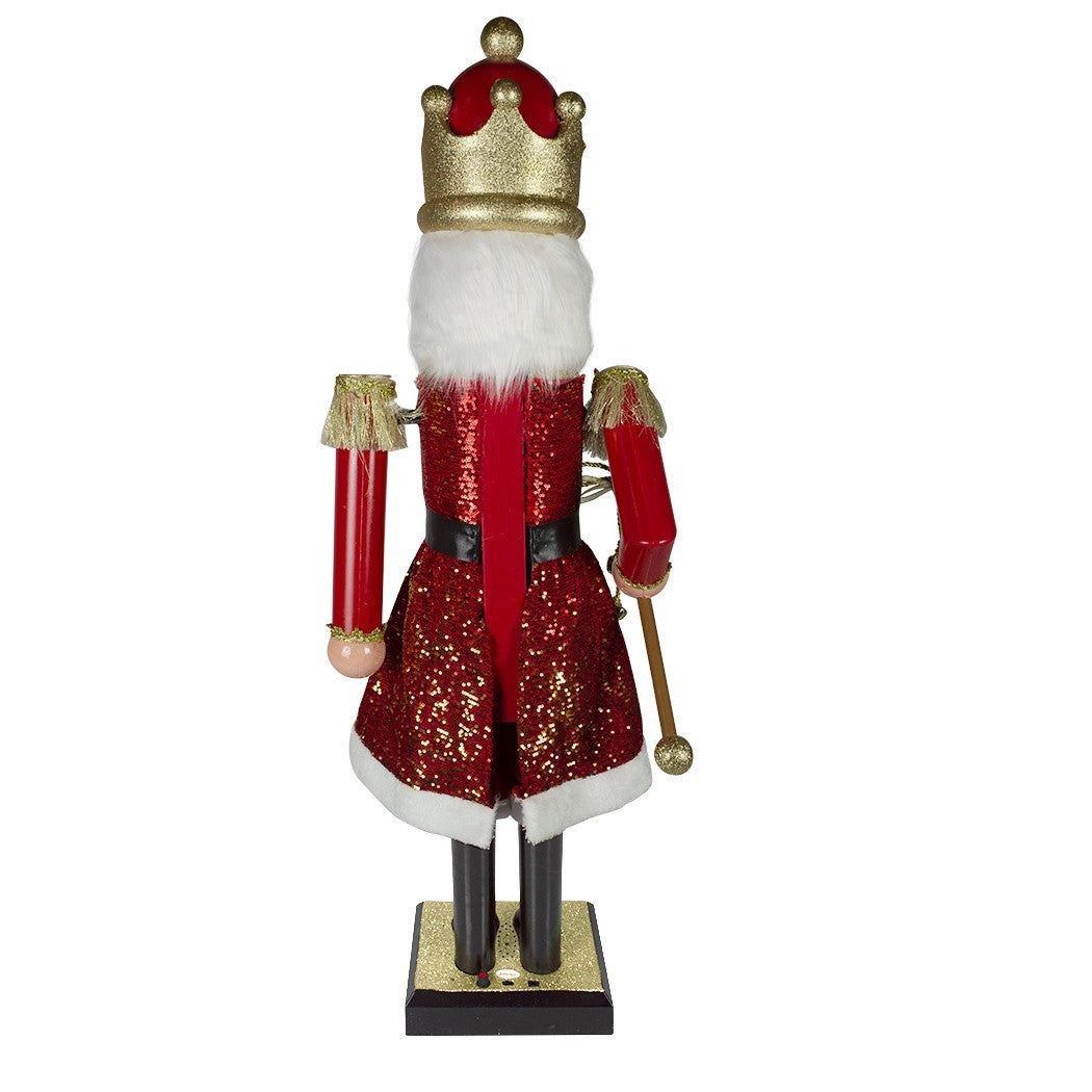 392004 Soldat casse-noisette 110cm avec musique et mouvement bois et plastique