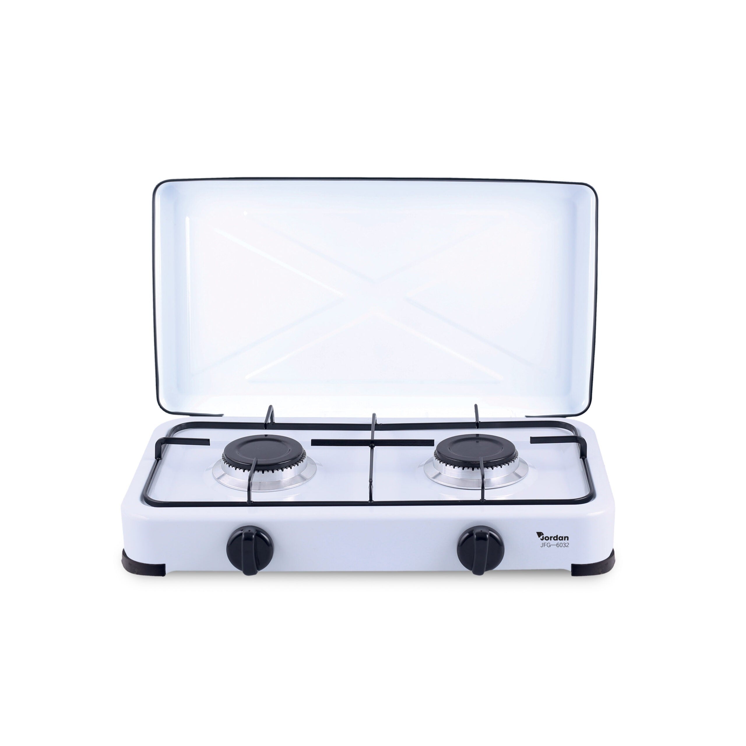 JFG6032 Table cuisson 2 feux gaz avec doublure en acier pour maison pique-nique