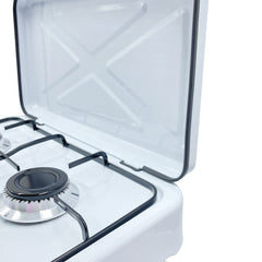 JFG6032 Table cuisson 2 feux gaz avec doublure en acier pour maison pique-nique