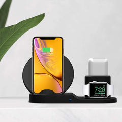 Art.000305 Socle de recharge sans fil 3 en 1 pour smartphone dock wifi 2A NOIR