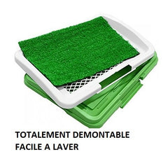 Litière 47x34x6 cm herbe synthétique pour animaux-toilettes-POT PATCH 3 couches