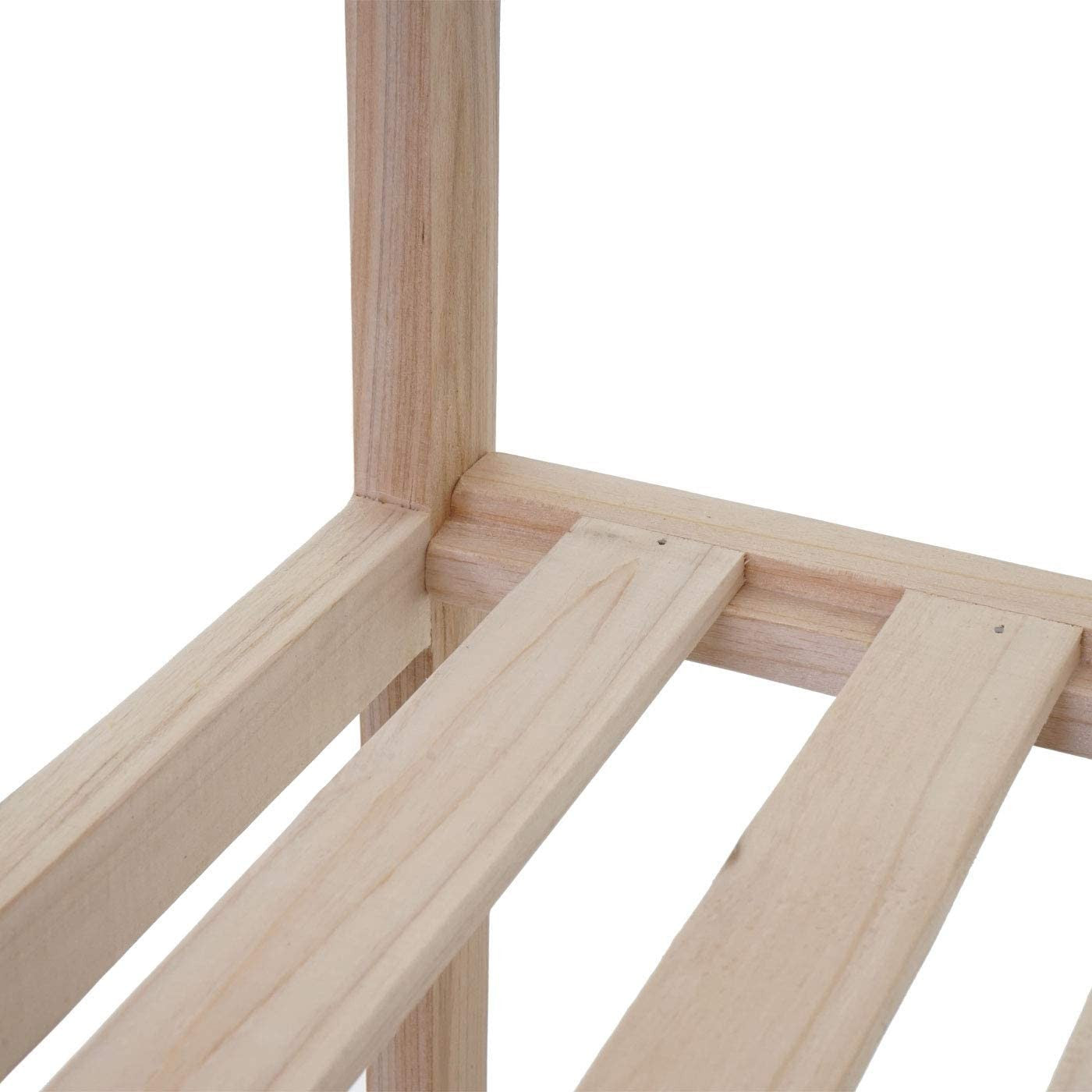 636406 5 étagères en bois de sapin meuble pour la maison 35x30xH130cm