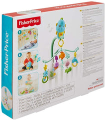 Fisher Price Fishes Mobile 3-en-1 pour lit de bébé et poussette, 0 mois