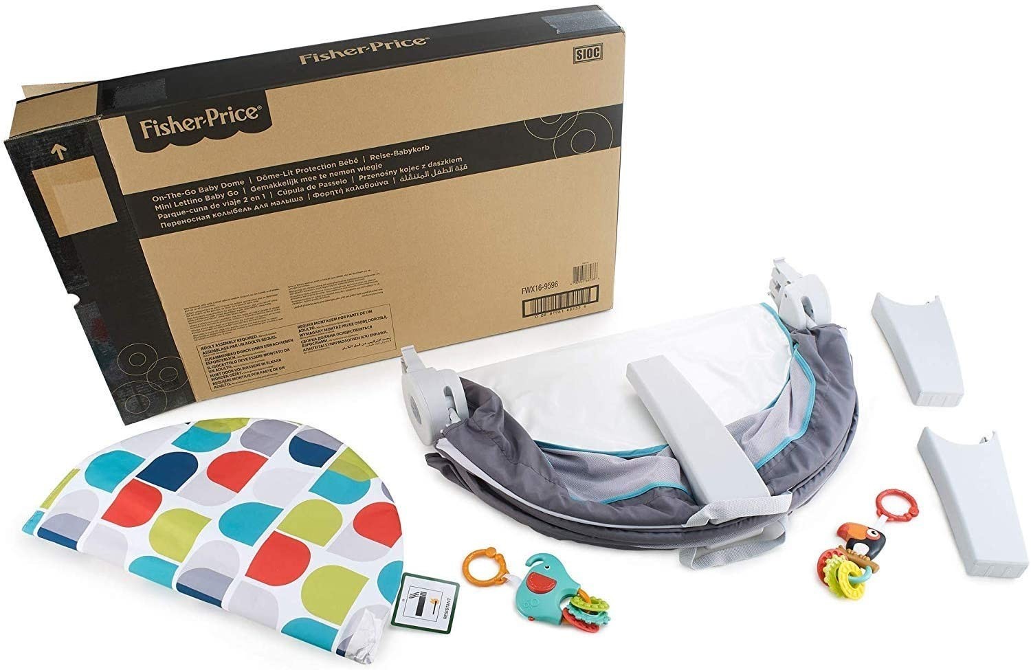Fisher Price Baby Gear Mini berceau portatif pour intérieur et extérieur