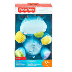 Hippopotame en peluche Fisher Price avec tissu doux et sons amusants