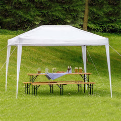 770589 Belvédère Helios tissu en polyéthylène structure en fer 3x4 mt BLANC
