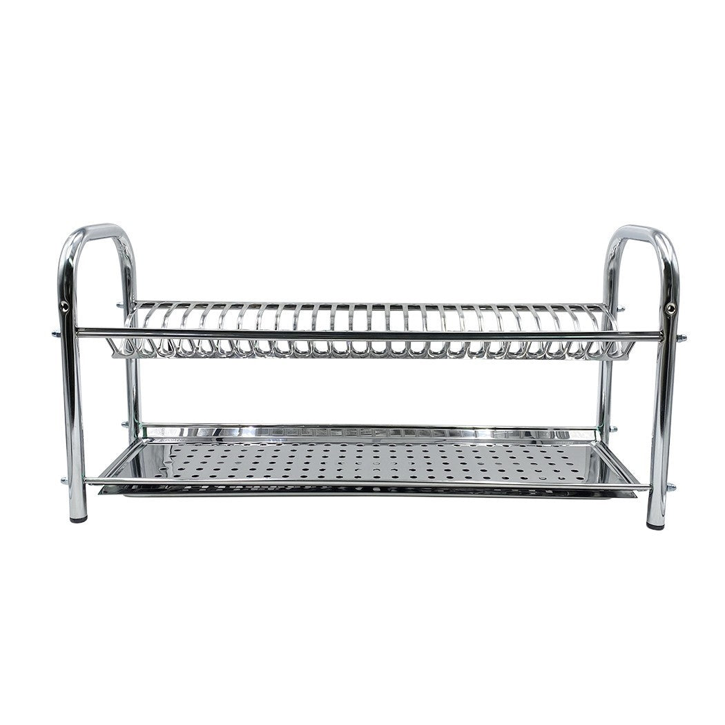 Égouttoir à vaisselle fixe en acier inoxydable 80cm avec égouttoir