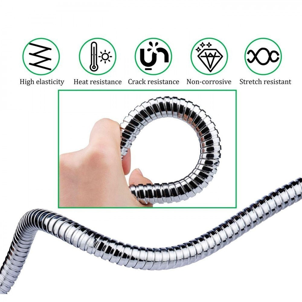 Tube flexible 2mt en Métal 329764 Rechange Universel pour Pomme de douche