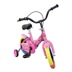 B057 Vélo magique pour enfants taille 12 avec des roues 3-4 ans couleur Rose