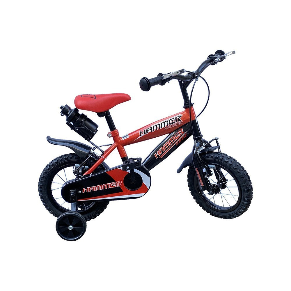 Vélo pour enfant Hammer de 12” à cadre en acier de 3 à 5 ans avec bouteille