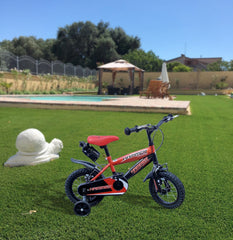 Vélo pour enfant Hammer de 12” à cadre en acier de 3 à 5 ans avec bouteille