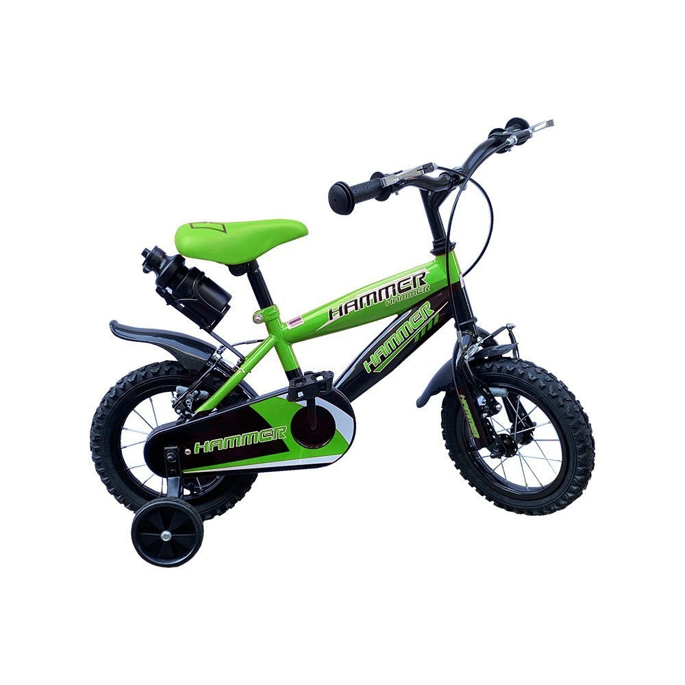 Vélo pour enfant Hammer de 12” à cadre en acier de 3 à 5 ans avec bouteille
