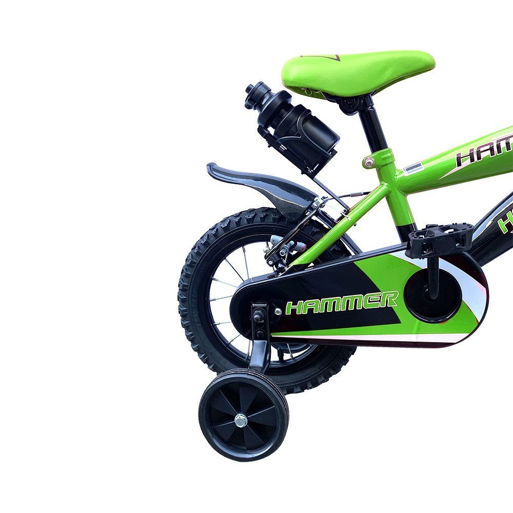 Vélo pour enfant Hammer de 12” à cadre en acier de 3 à 5 ans avec bouteille