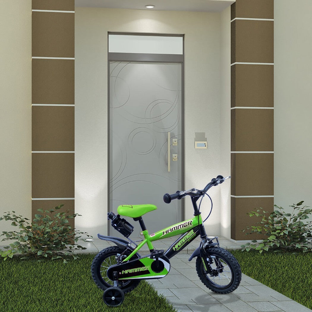 Vélo pour enfants de 4 à 6 ans à cadre en acier de 14”avec bouteille