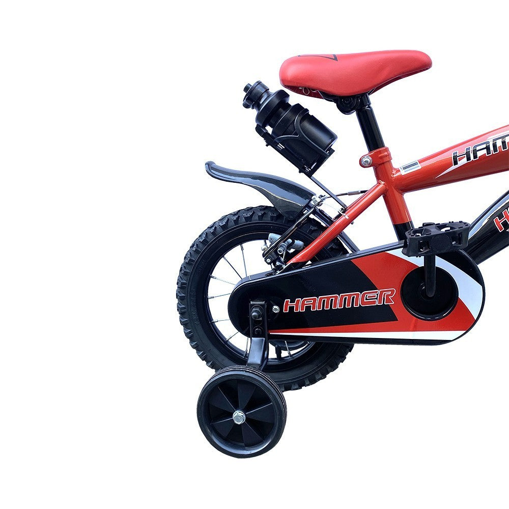 Vélo pour enfants de 5 à 7 ans à cadre en acier Hammer de 16” avec bouteille