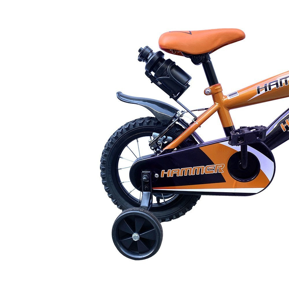 Vélo pour enfants de 5 à 7 ans à cadre en acier Hammer de 16” avec bouteille