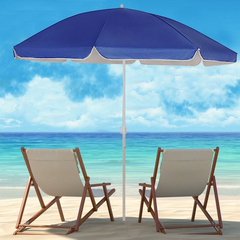 Art.253001 Parasol avec poteau central couleur unie TNT avec couvercle 180 cm