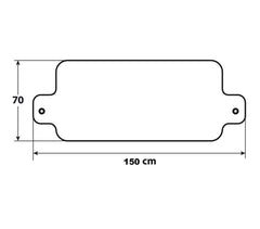 Couverture de pare-brise tissu antigel de 70 x 150cm LIFETIME CARS