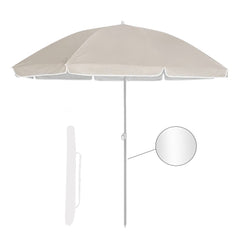 208008 Parasol avec poteau central en métal et en tissu polyester 180cm