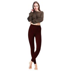 Legging pour femme Collant N° 824 avec intérieur en polaire extensible 320