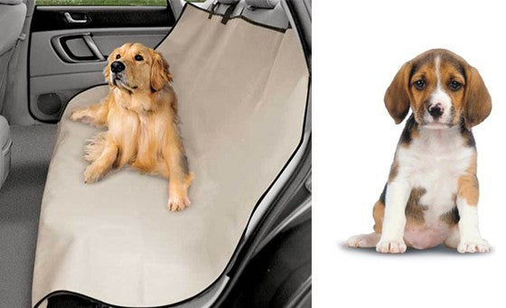 Couverture de protection de siège voiture pour chien en tissu imperméable