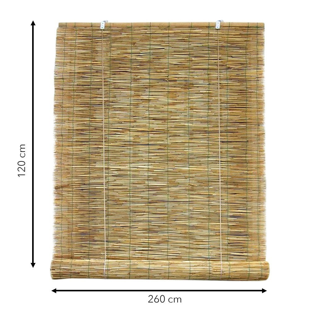 202463 Store en bambou arella avec poulie imperméables 120 x 260 cm