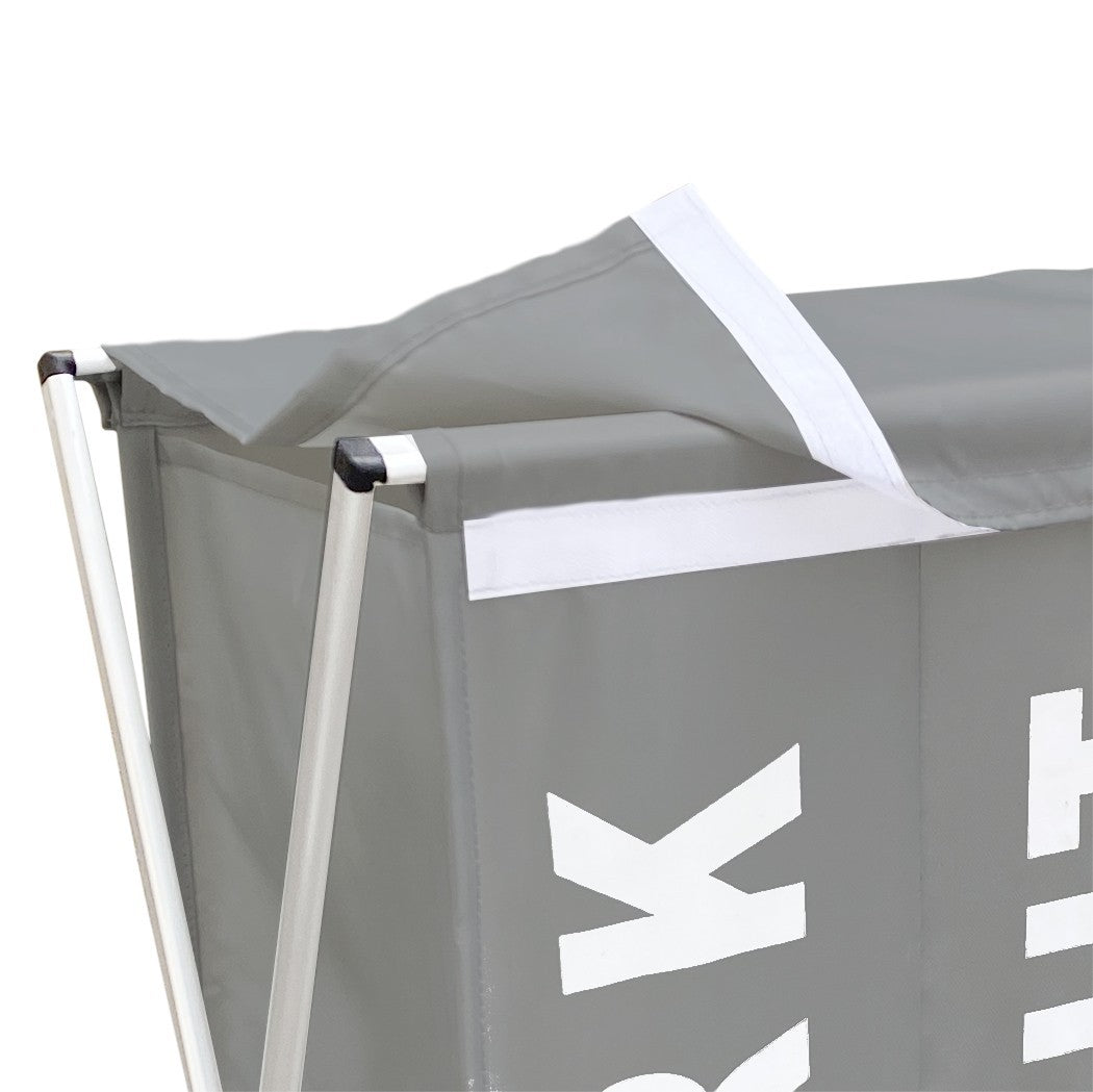 Panier Porte-linge 3 Compartiments Division des Vêtements Clairs Foncés Colorés