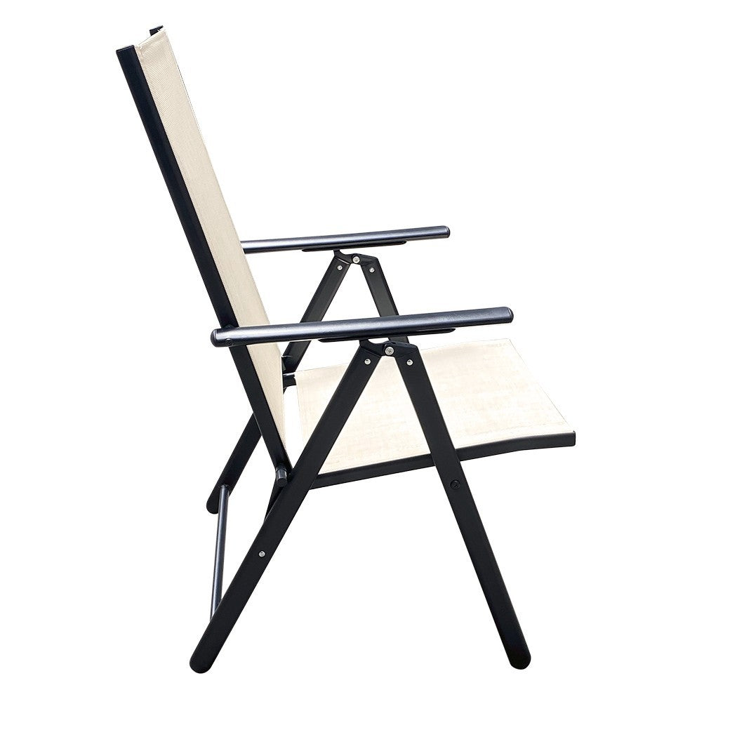 Chaise Relax longue réglable tissu textile pour extérieur Ameublement du jardin