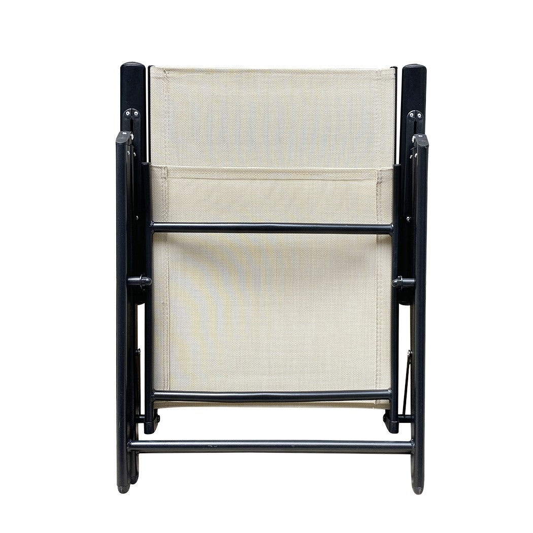 Chaise Relax longue réglable tissu textile pour extérieur Ameublement du jardin