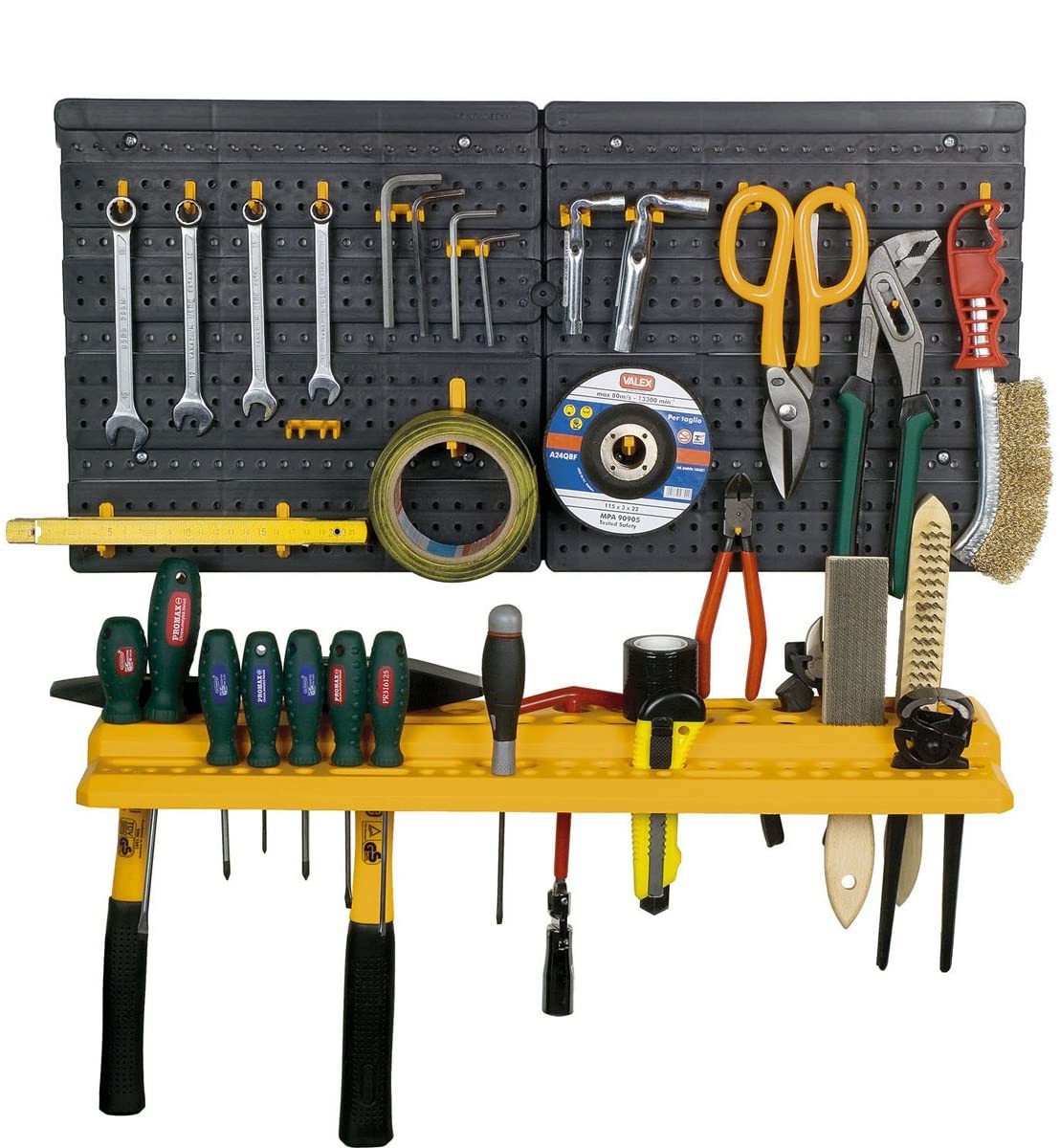 Étagère Porte-outils 332 Kit Panneaux Modulaires pour Outils 50 crochets
