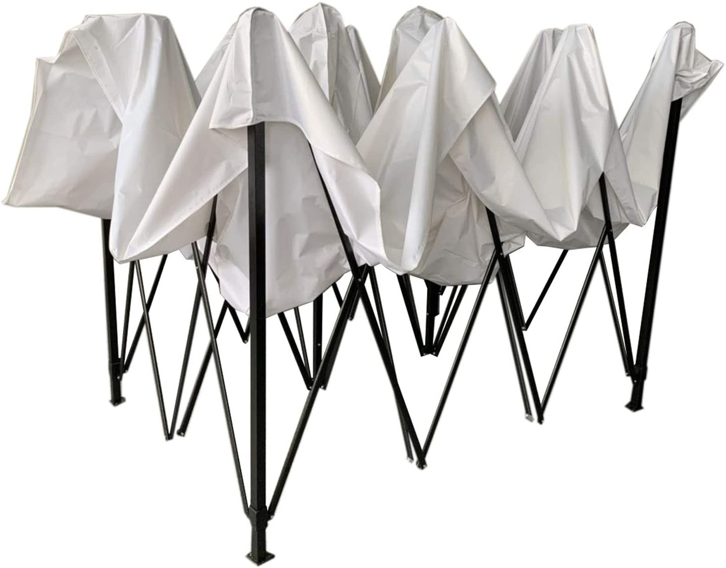 Gazebo A Accordéon Refermable Polyvalent 3x3 Mt EasyFlex De Jardin BLANC