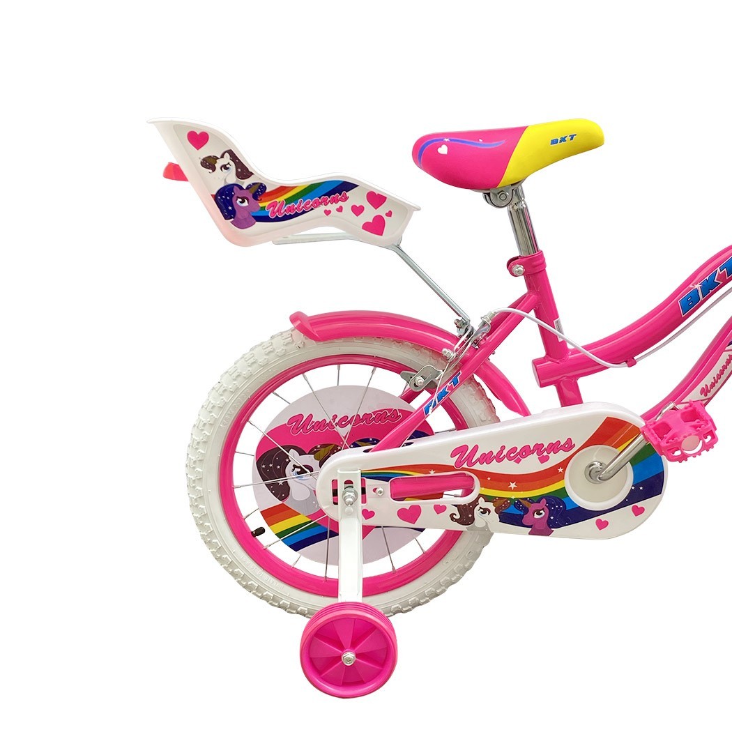 Vélo UNICORNO BKT taille 16 vélos pour enfant de 5 à 8 ans avec roues