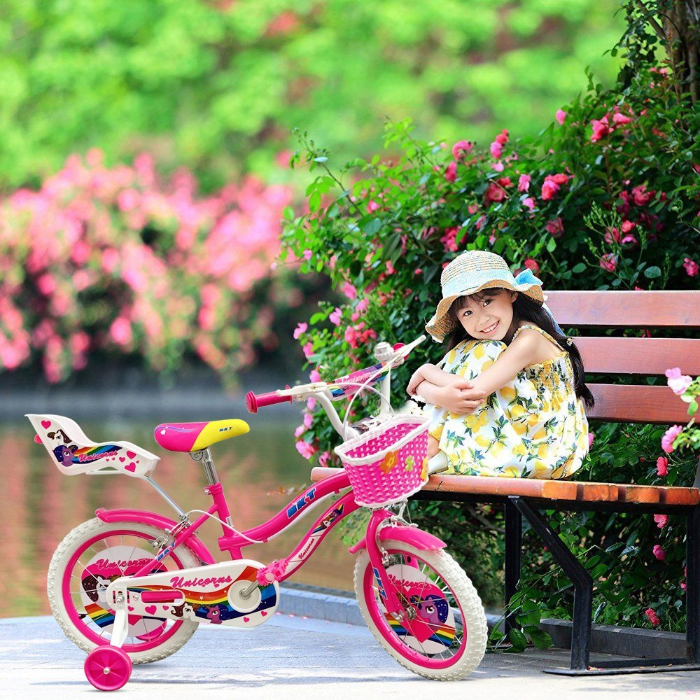 Vélo UNICORNO BKT taille 14 vélos pour enfant de 4 à 6 ans avec roues