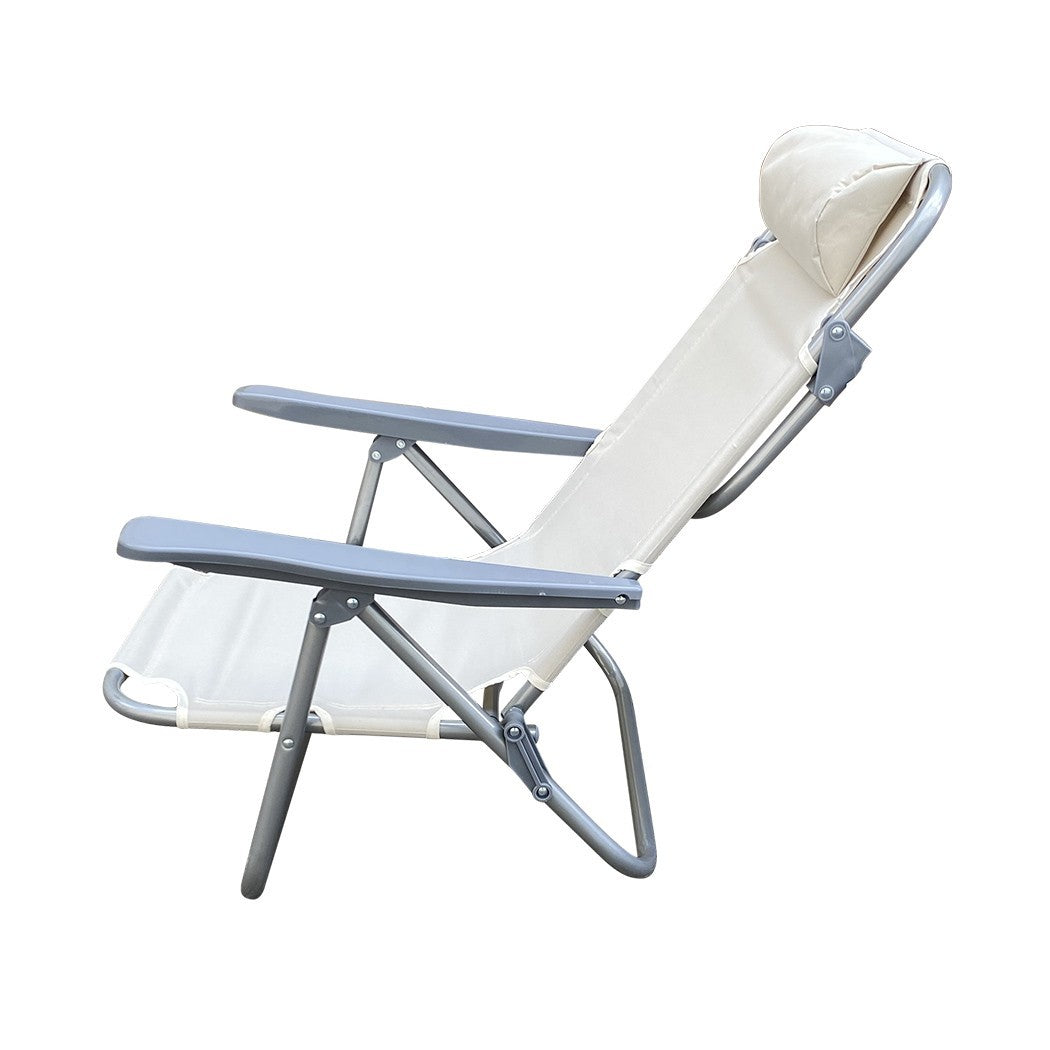 Chaise longue Inclinable Plage FUBUCA Structure en fer avec coussin