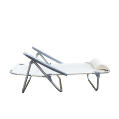 Chaise longue Inclinable Plage FUBUCA Structure en fer avec coussin