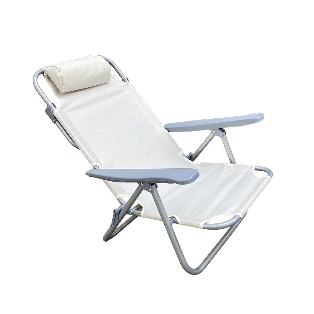 Chaise longue Inclinable Plage FUBUCA Structure en fer avec coussin