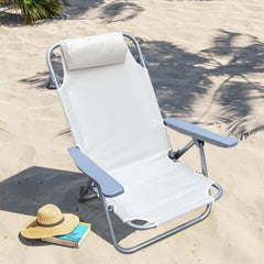 Chaise longue Inclinable Plage FUBUCA Structure en fer avec coussin