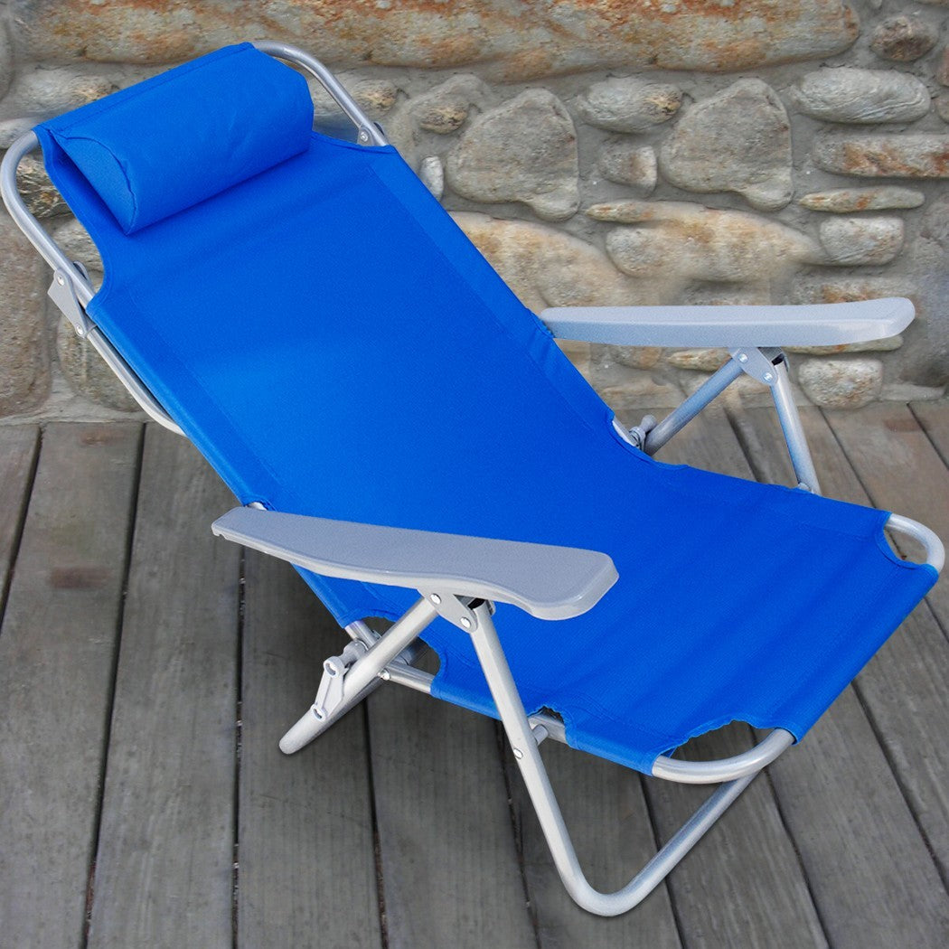 Chaise longue Inclinable Plage FUBUCA Structure en fer avec coussin